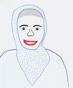 Gemaltes Portraitbild von Beyda Sari