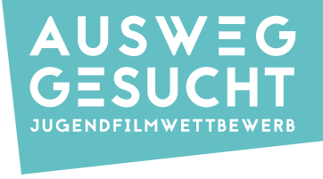 Plakat zum Jugendfilmwettbewerb  Ausweg gesucht