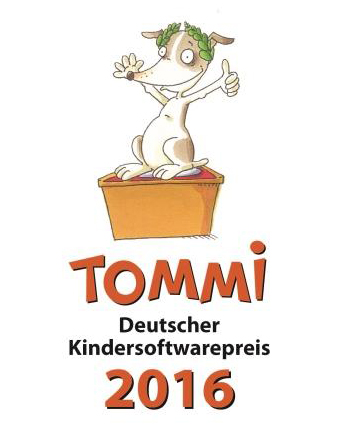Cover des Kindersoftwarepreis TOMMI 2016
