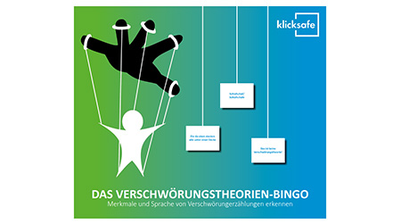 Foto klicksafe Verschwörungstheorien-Bingo Deckblatt